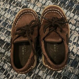 Toddler size 6/6.5 speedy dark brown loafers